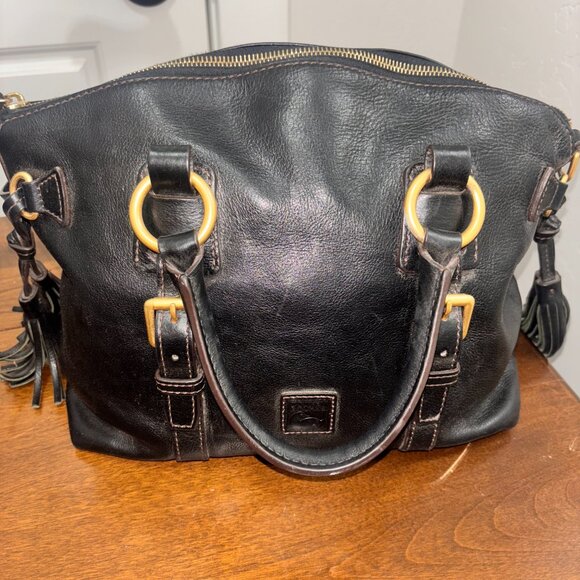 DOONEY & BOURKE BLACK TASSLE Florentine Bristol - Picture 1 of 6